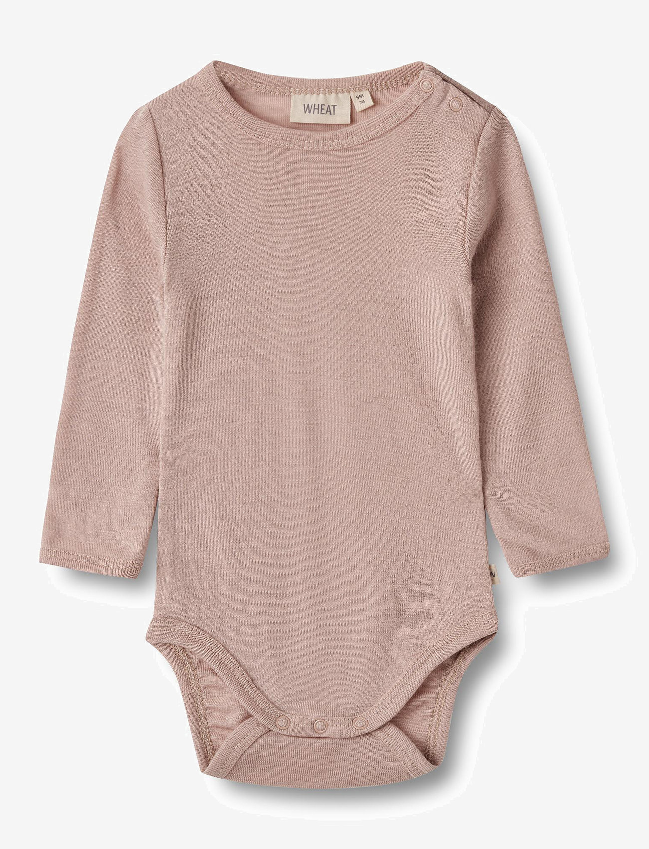 Wheat - Wool Body L/S Lucca - pikkade varrukatega bodid - dry rose - 0