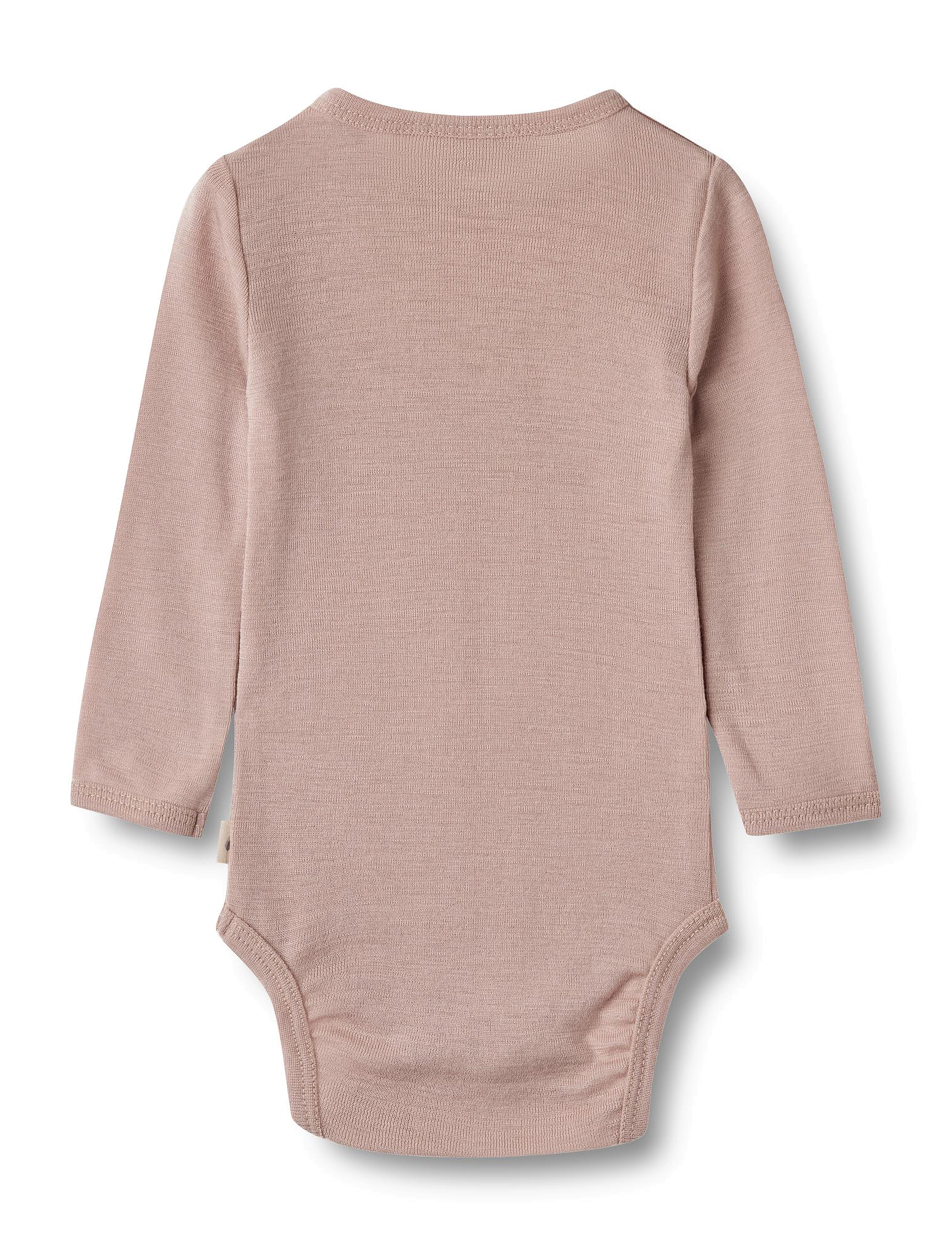 Wheat - Wool Body L/S Lucca - långärmade bodies - dry rose - 1