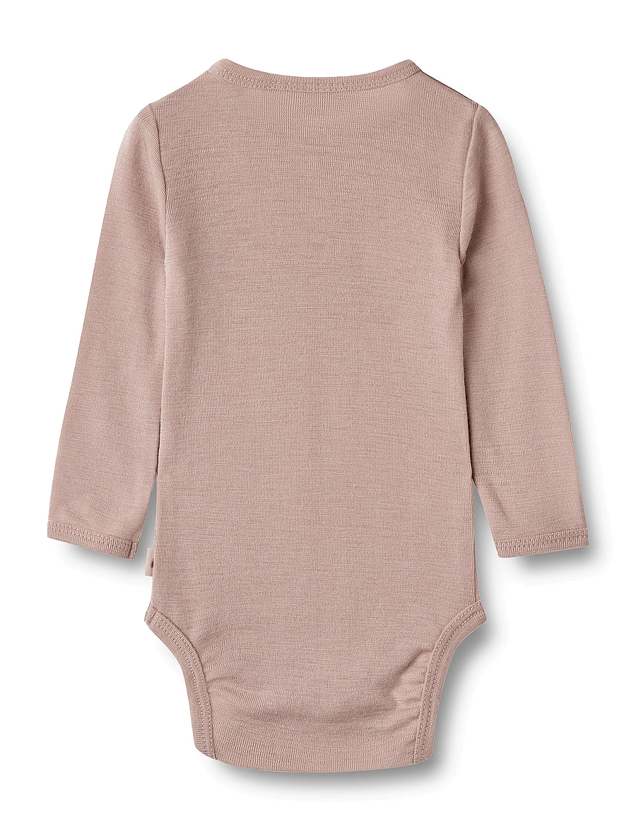 Wheat - Wool Body L/S Lucca - langärmelige bodys - dry rose - 1