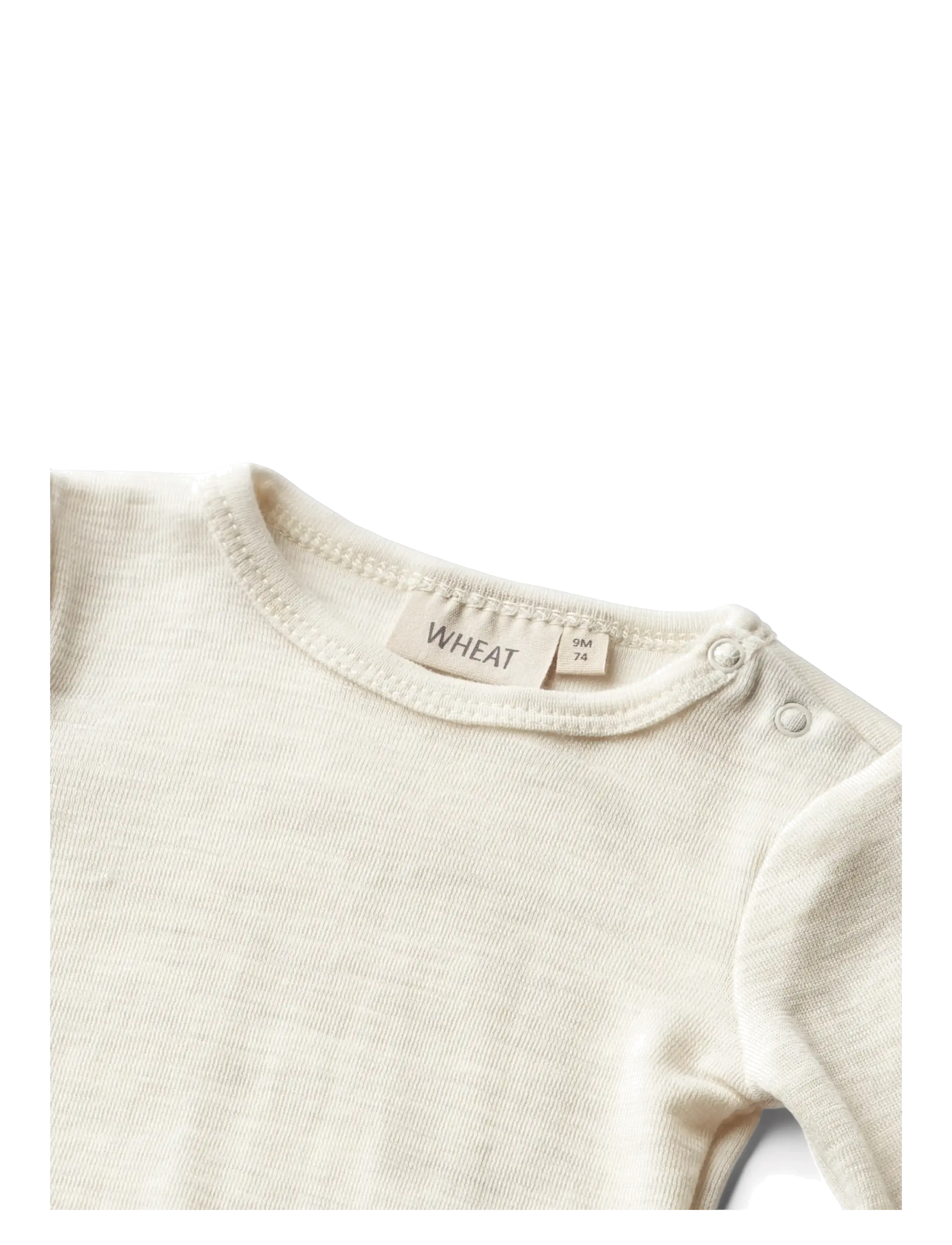 Wheat - Wool Body L/S Lucca - långärmade bodies - eggshell melange - 2