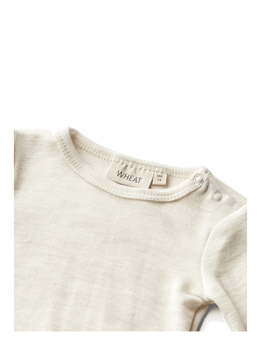 Wheat - Wool Body L/S Lucca - langärmelige bodys - eggshell melange - 2