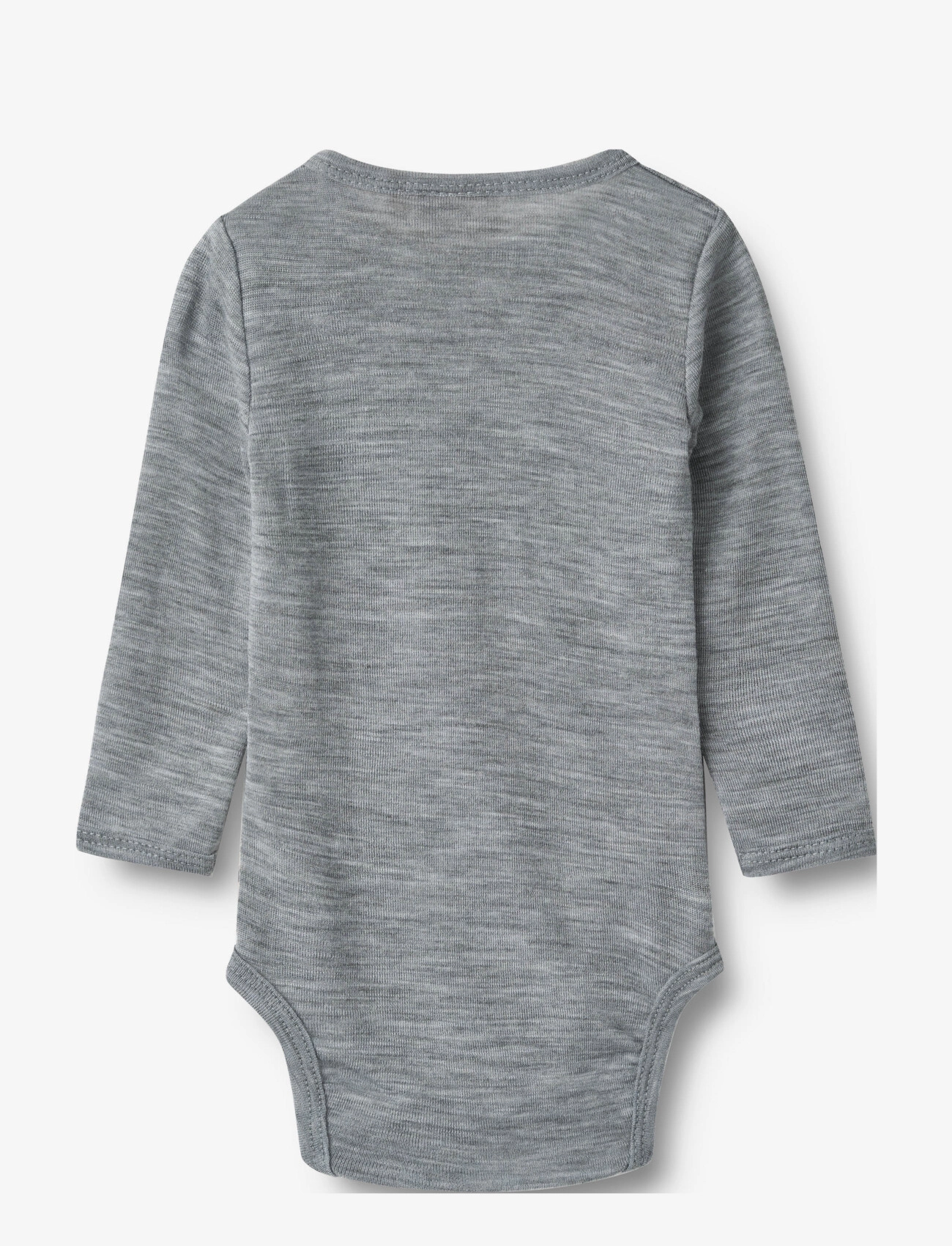 Wheat - Wool Body L/S Lucca - långärmade bodies - melange grey - 1
