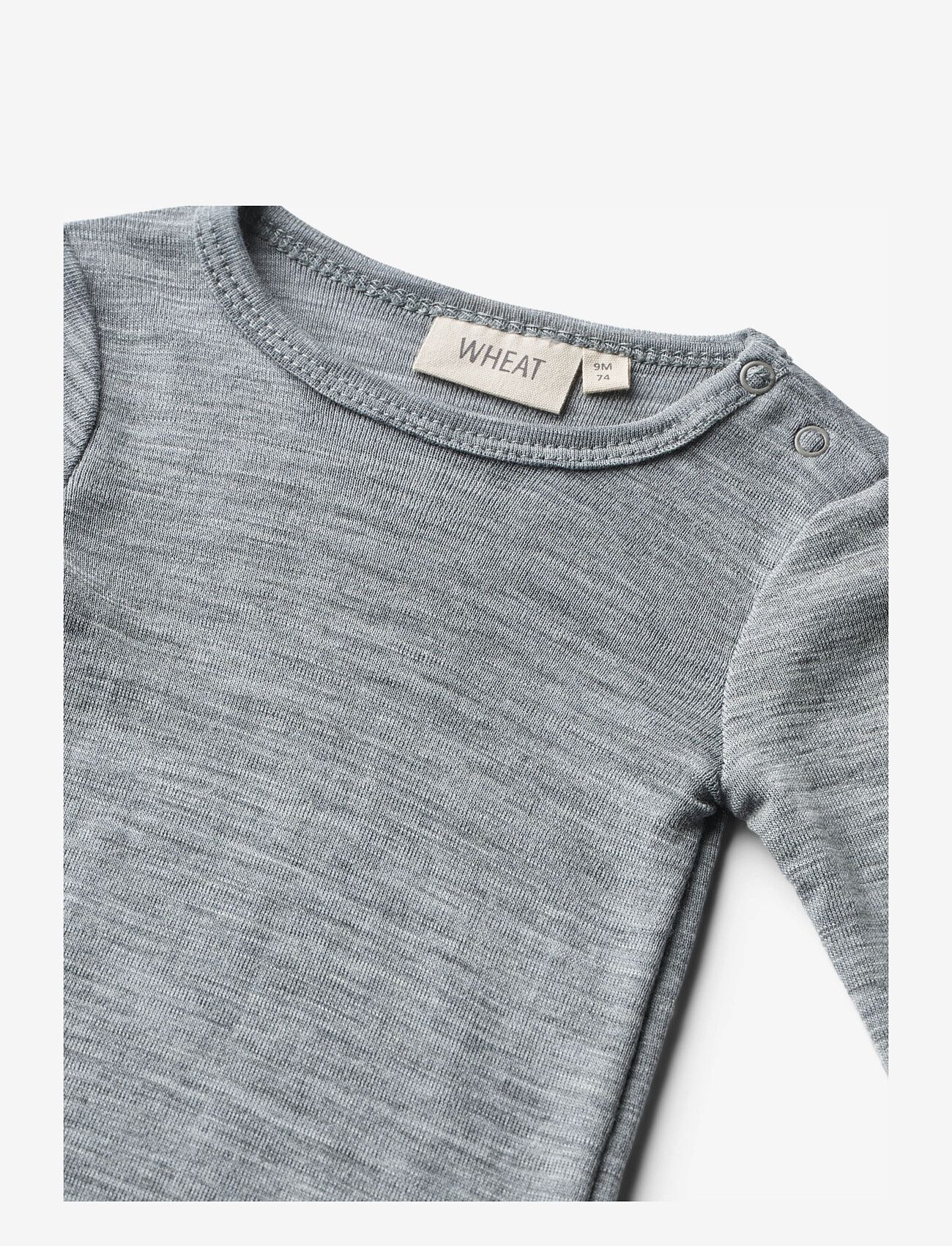 Wheat - Wool Body L/S Lucca - langærmede bodyer - melange grey - 2