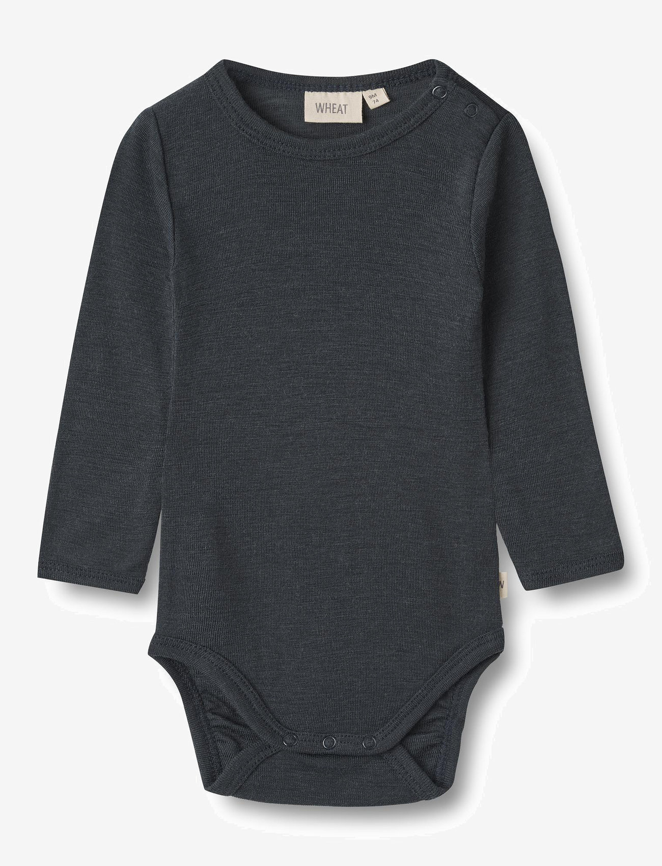 Wheat - Wool Body L/S Lucca - langærmede bodyer - navy - 0
