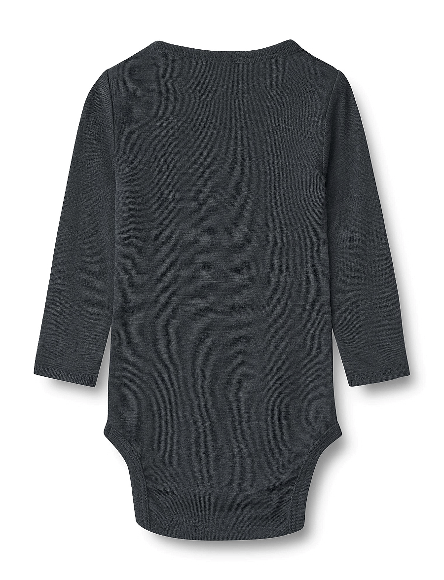 Wheat - Wool Body L/S Lucca - langärmelige bodys - navy - 1