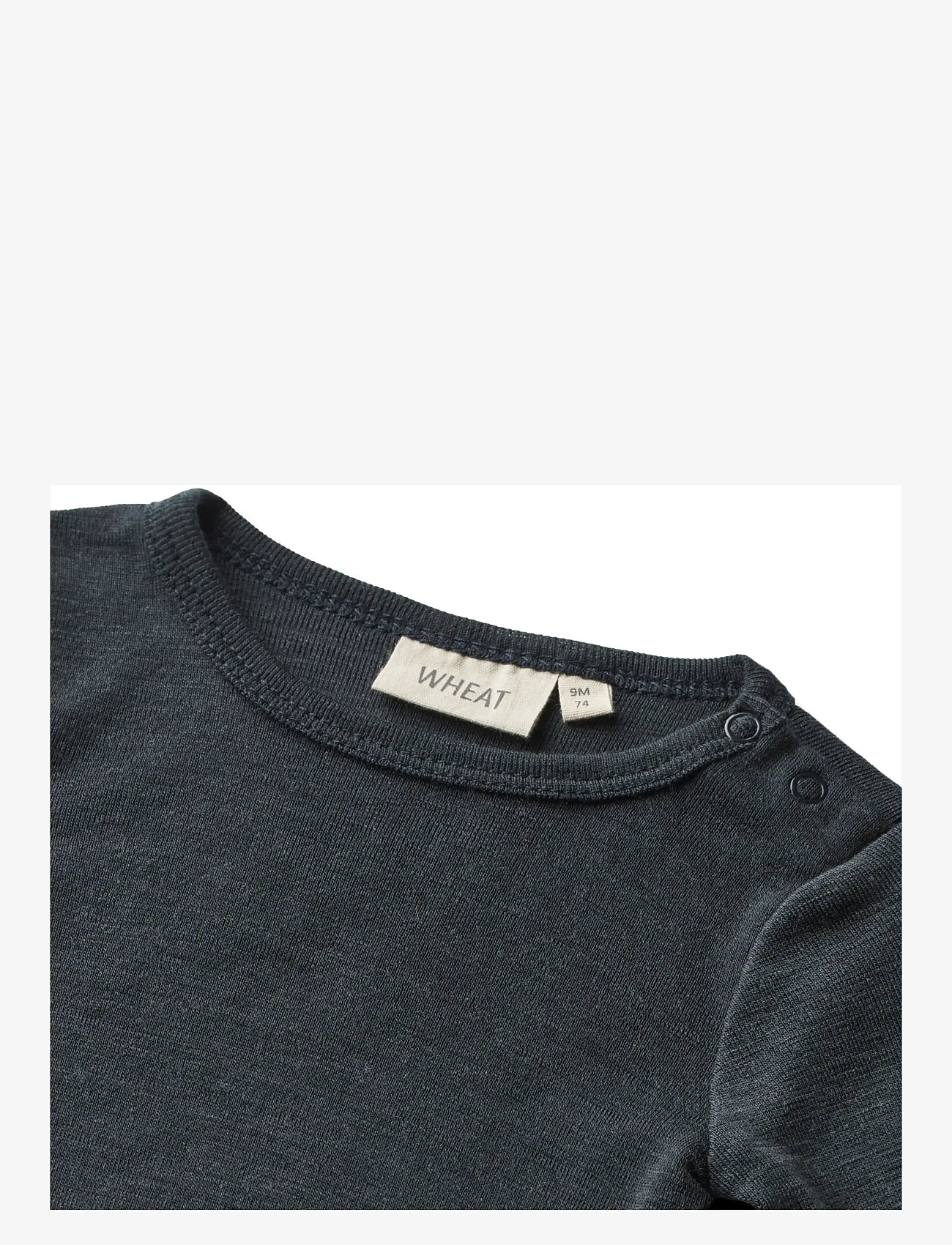 Wheat - Wool Body L/S Lucca - langærmede bodyer - navy - 2