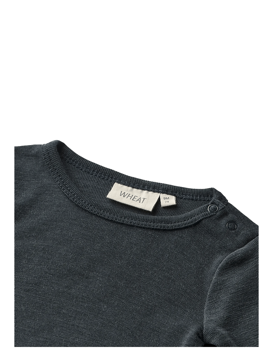 Wheat - Wool Body L/S Lucca - langärmelige bodys - navy - 2