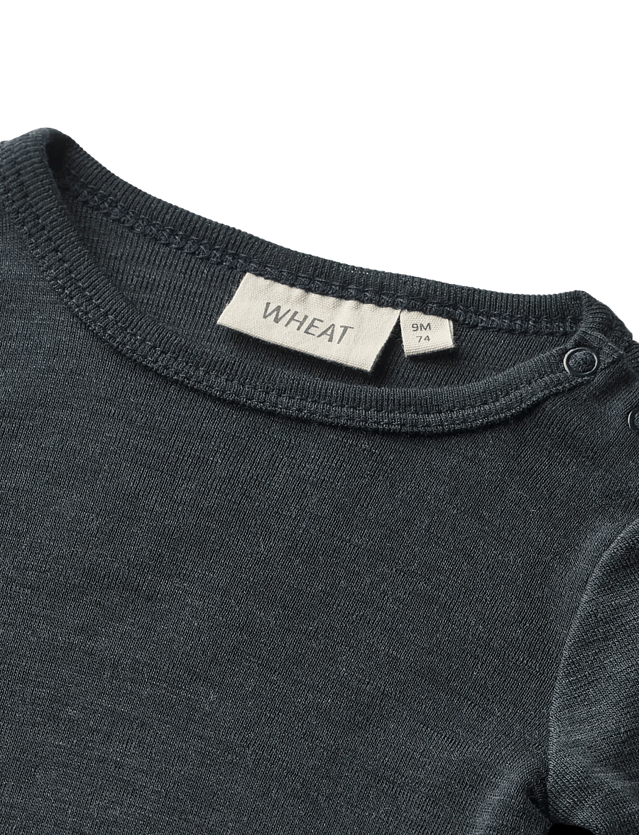 Wheat - Wool Body L/S Lucca - langärmelige bodys - navy - 3