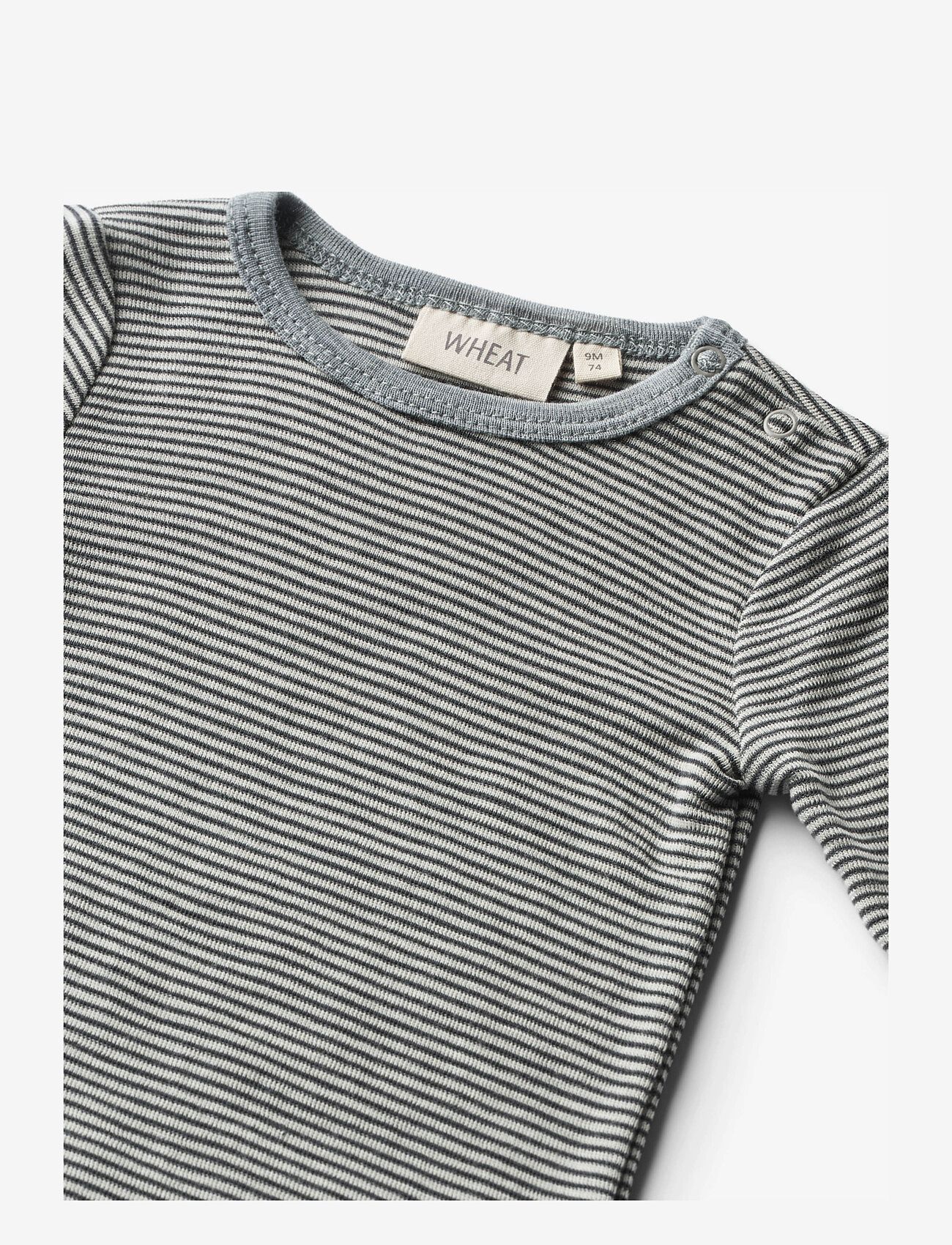 Wheat - Wool Body L/S Lucca - gemusterte langärmelige bodys - navy stripe - 2