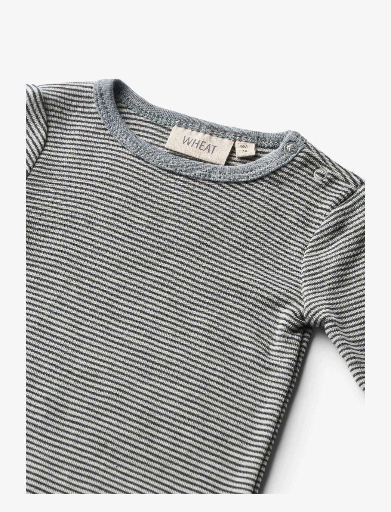Wheat - Wool Body L/S Lucca - long-sleeved bodies - navy stripe - 2