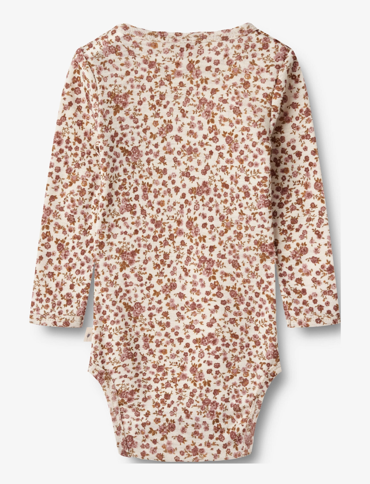 Wheat - Wool Body L/S Lucca - rompers met lange mouwen - rose flowers - 1