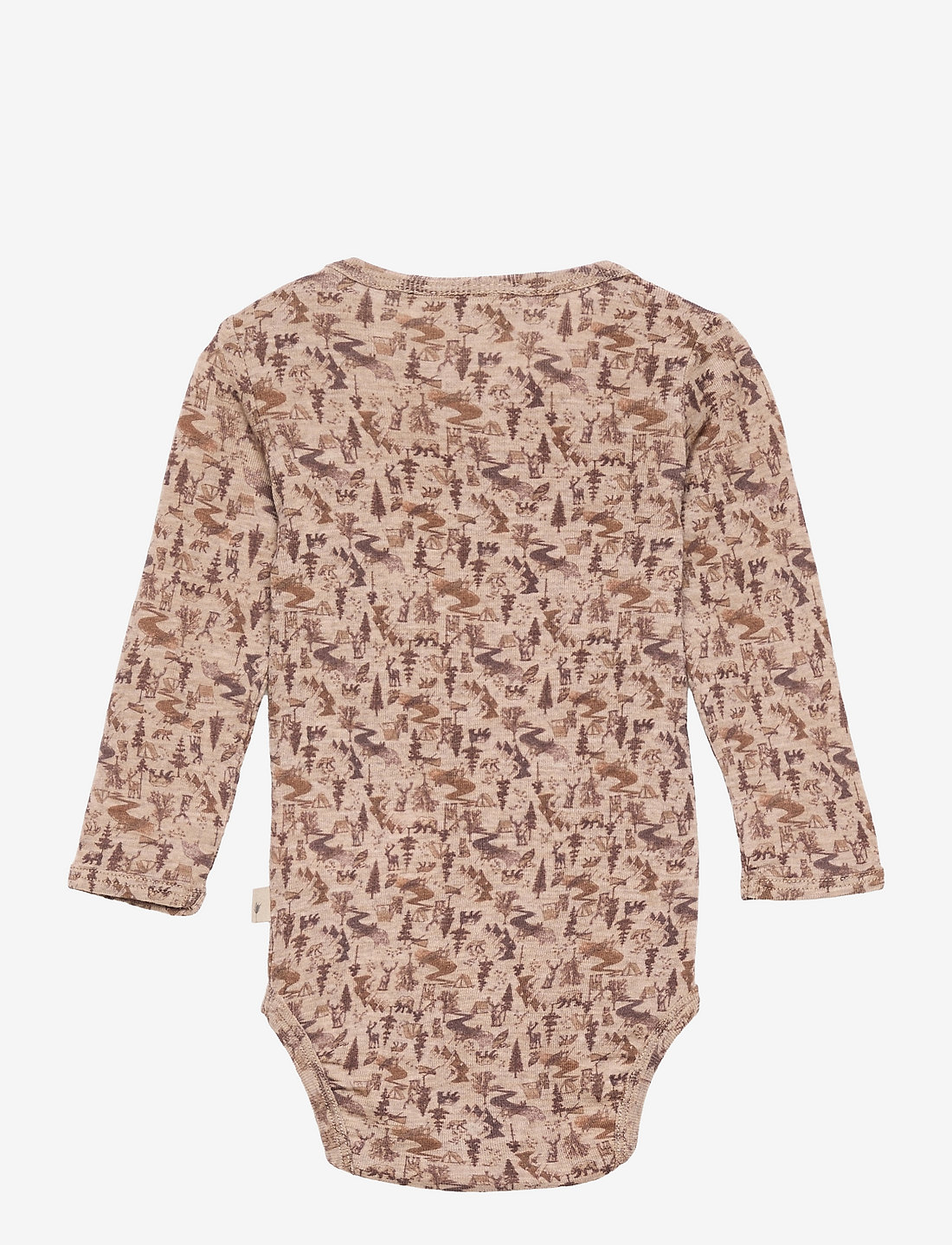 Wheat - Body Plain Wool LS - khaki wild life - 1