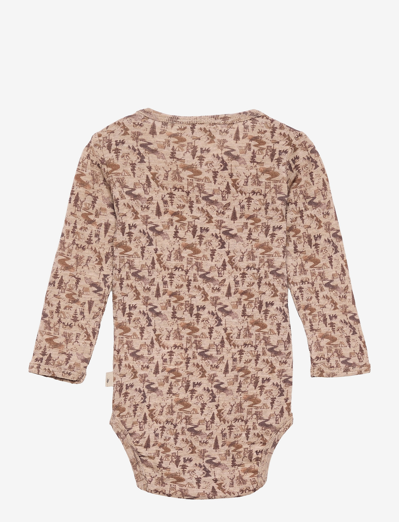 Wheat - Body Plain Wool LS - khaki wild life - 1
