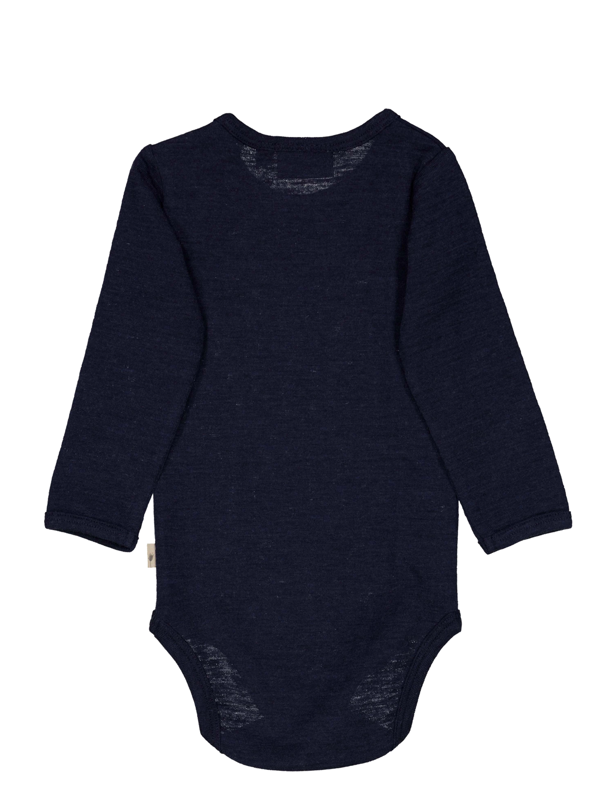 Wheat - Body Plain Wool LS - navy - 2