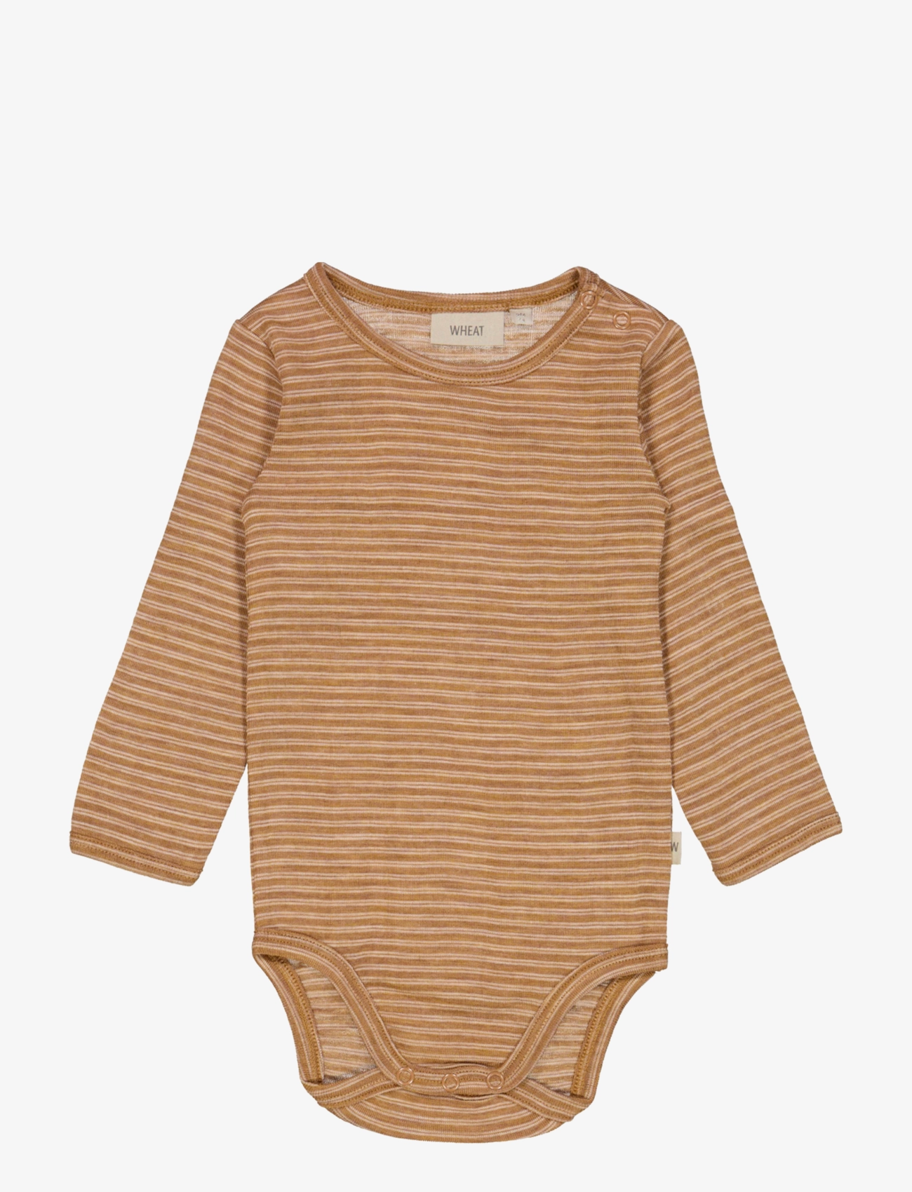 Body Plain Wool LS - CLAY MELANGE WOOL STRIPE