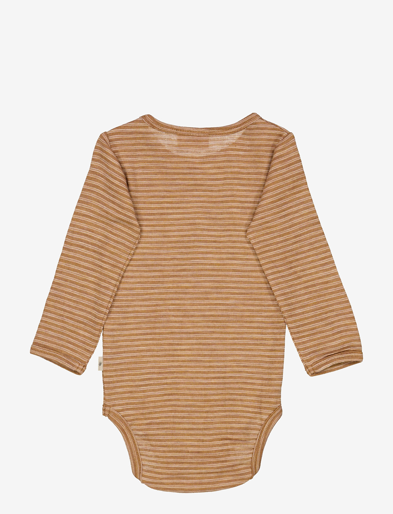 Wheat - Body Plain Wool LS - clay melange wool stripe - 2