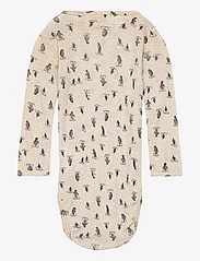 Wheat - Body Plain Wool LS - long-sleeved bodies - penguins on ice - 1