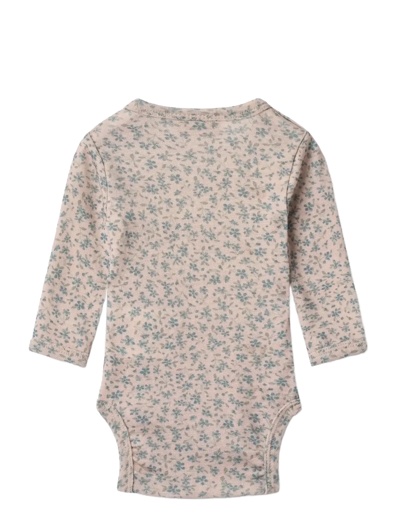 Wheat - Wool Body L/S Lucca - pikkade varrukatega bodid - blue flowers - 1