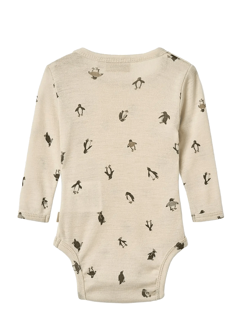 Wheat - Wool Body L/S Lucca - smėlinukai ilgomis rankovėmis - penguins - 1