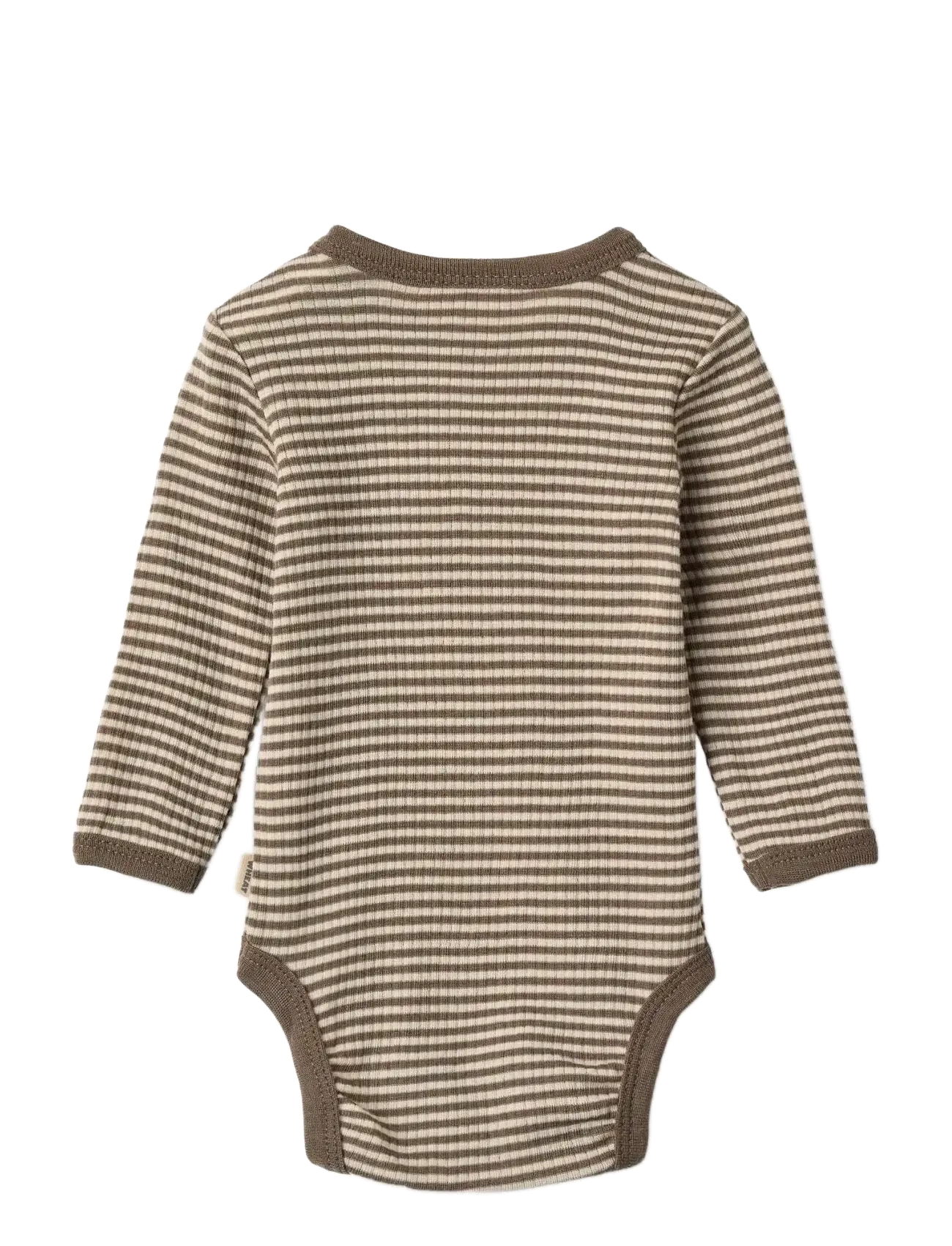 Wheat - Wool Body L/S Lucca - wood stripe - 1