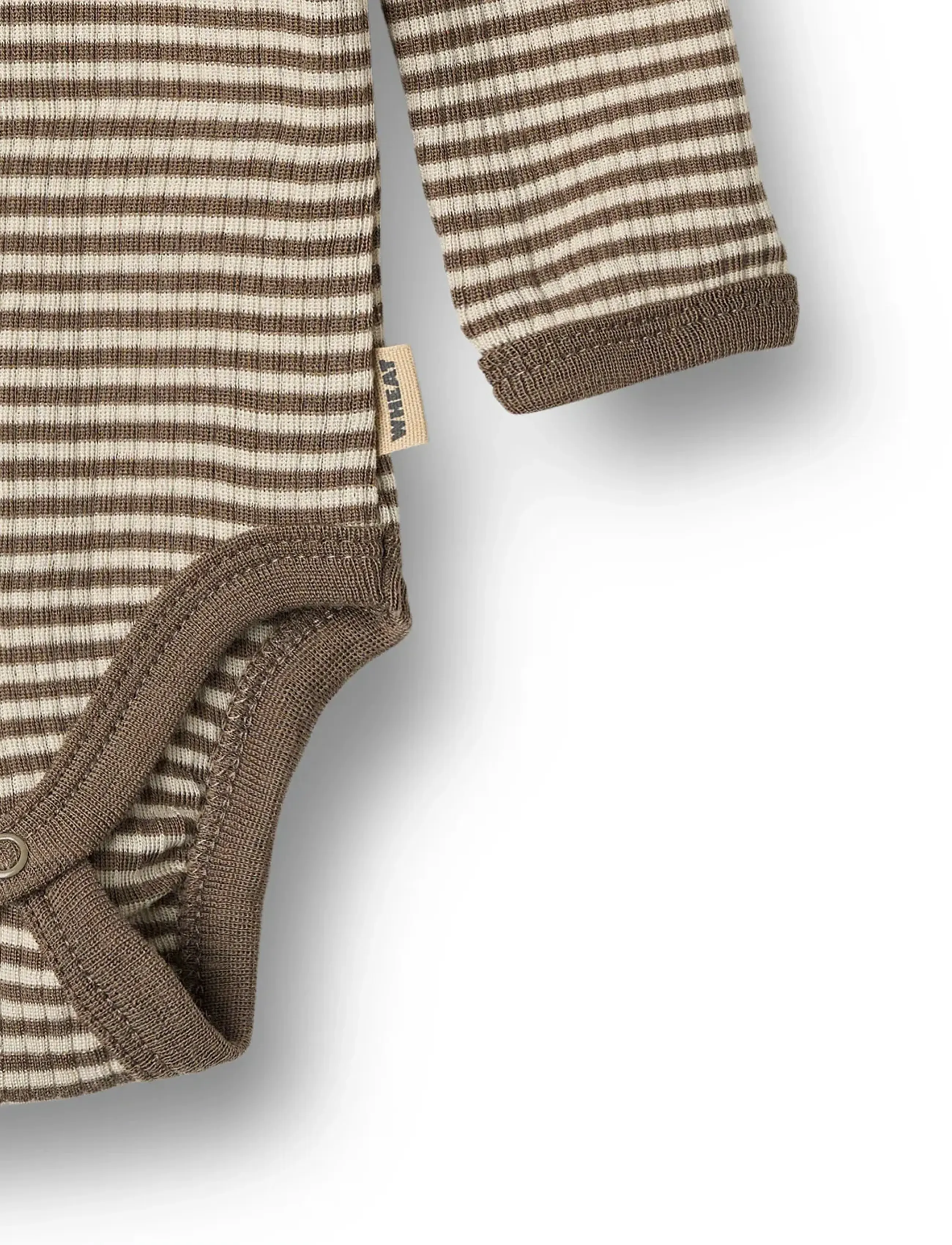Wheat - Wool Body L/S Lucca - wood stripe - 2