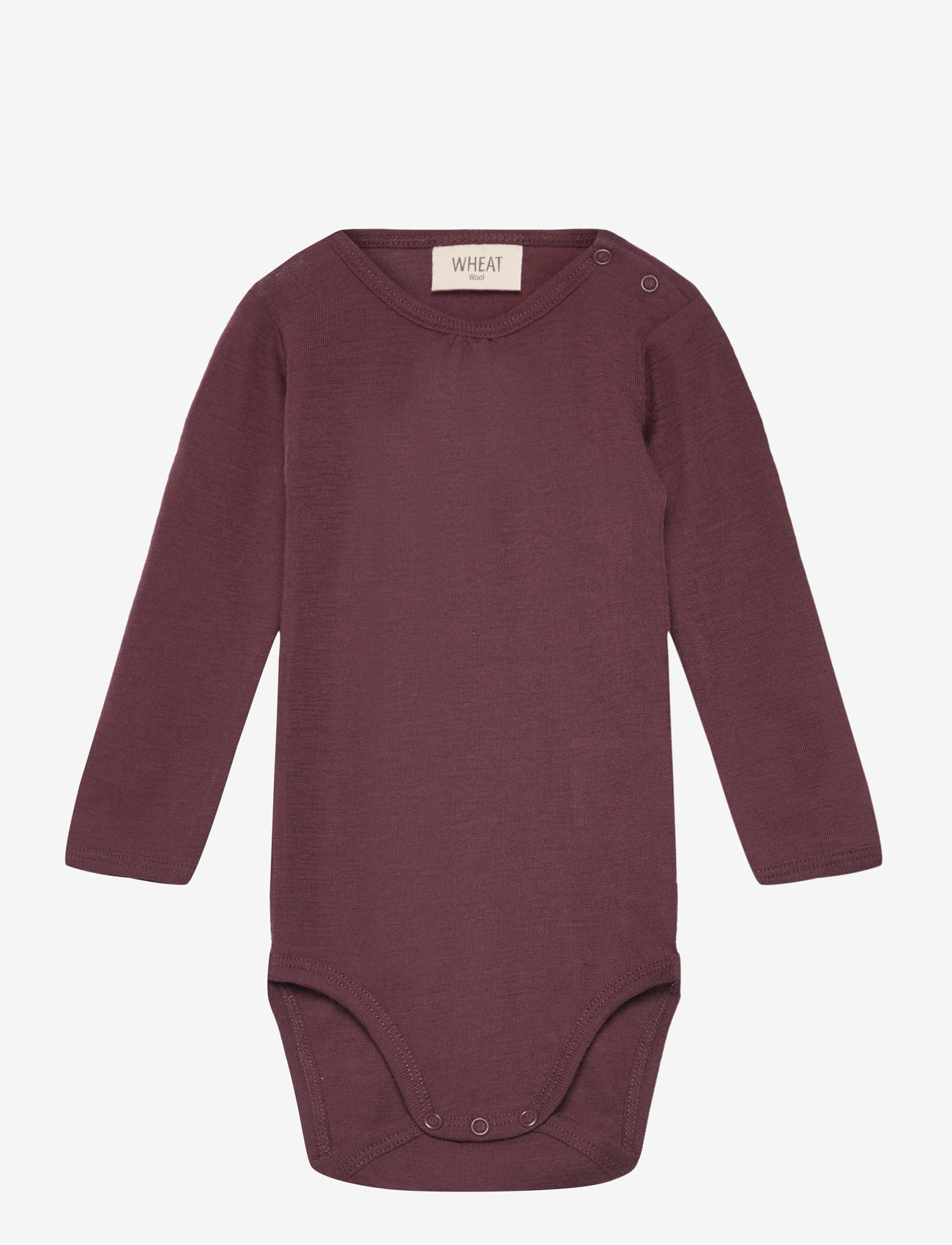 Wheat - Body Gatherings Wool LS - aubergine - 0