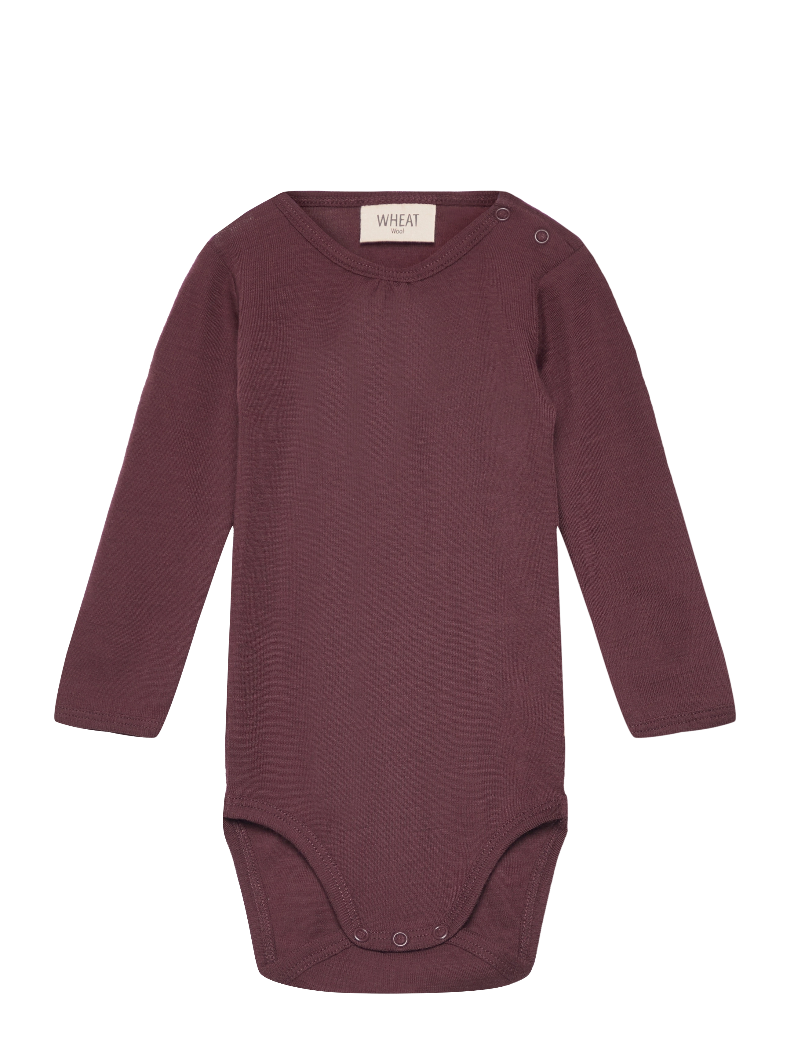 Body Gatherings Wool LS - AUBERGINE