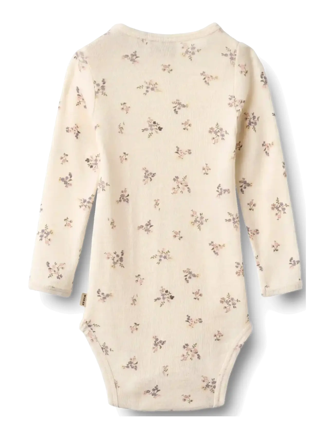 Wheat - Wool Body L/S Lucca - long-sleeved bodies - eggshell flowers - 1