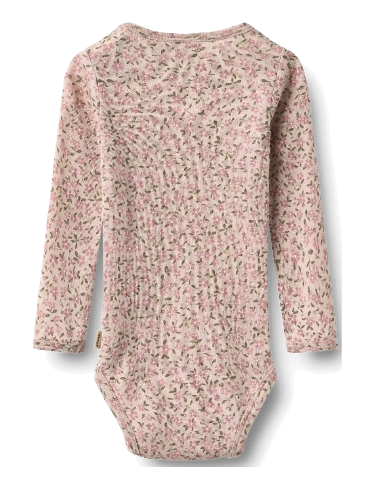 Wheat - Wool Body L/S Lucca - long-sleeved bodies - pale lilac flowers - 1