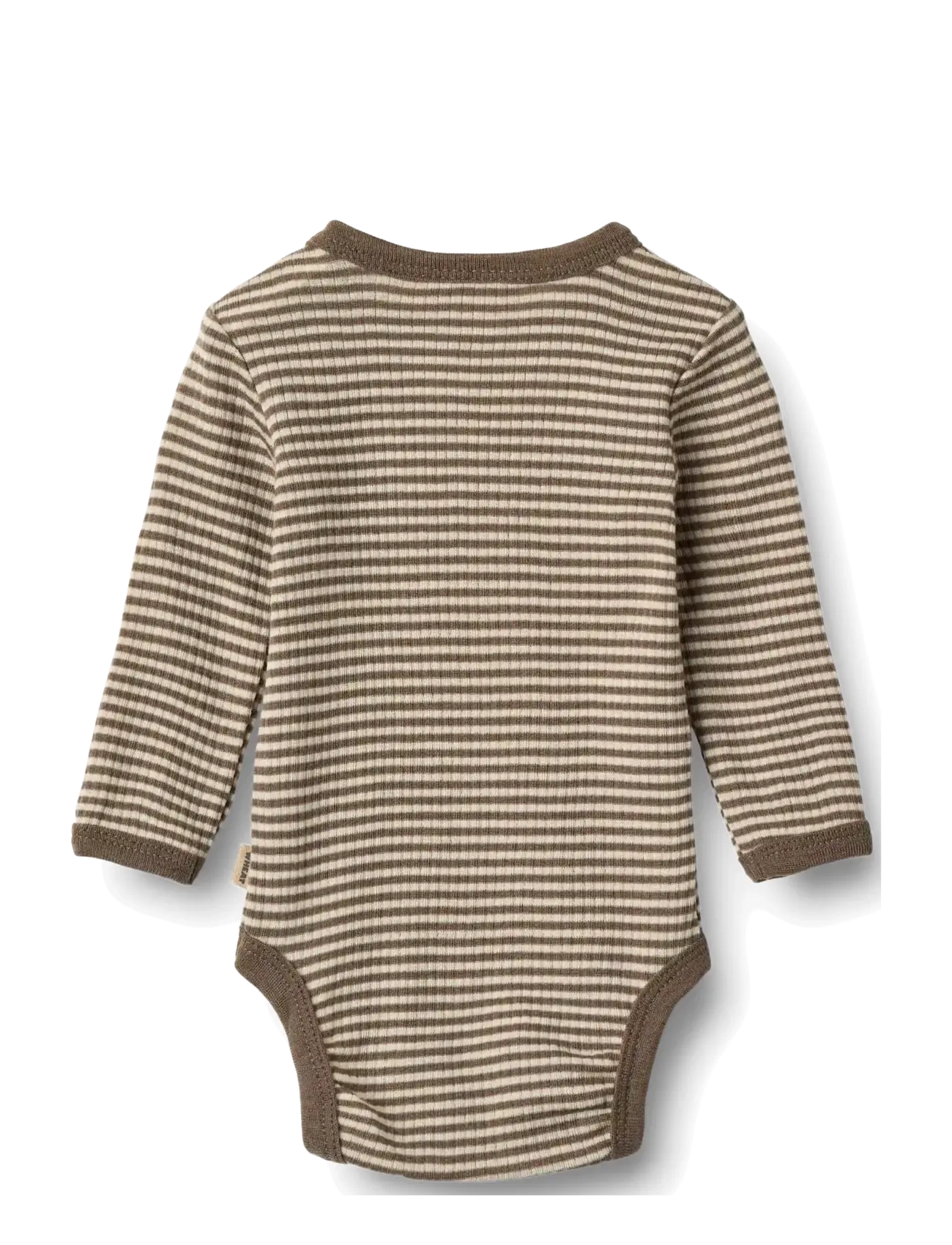 Wheat - Wool Body L/S Lucca - long-sleeved bodies - wood stripe - 1