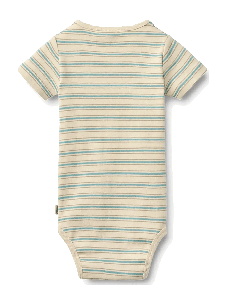Wheat - Body S/S Edvald - bodies à manches courtes - spring lake stripe - 1