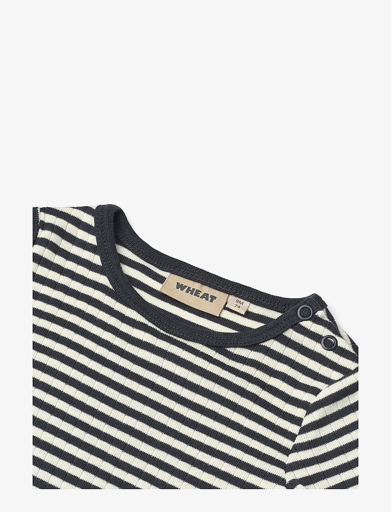 Wheat - Body S/S Edvald - kurzärmelige bodys - navy rib stripe - 2
