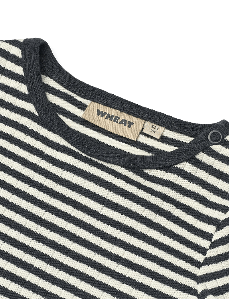 Wheat - Body S/S Edvald - kurzärmelige bodys - navy rib stripe - 3