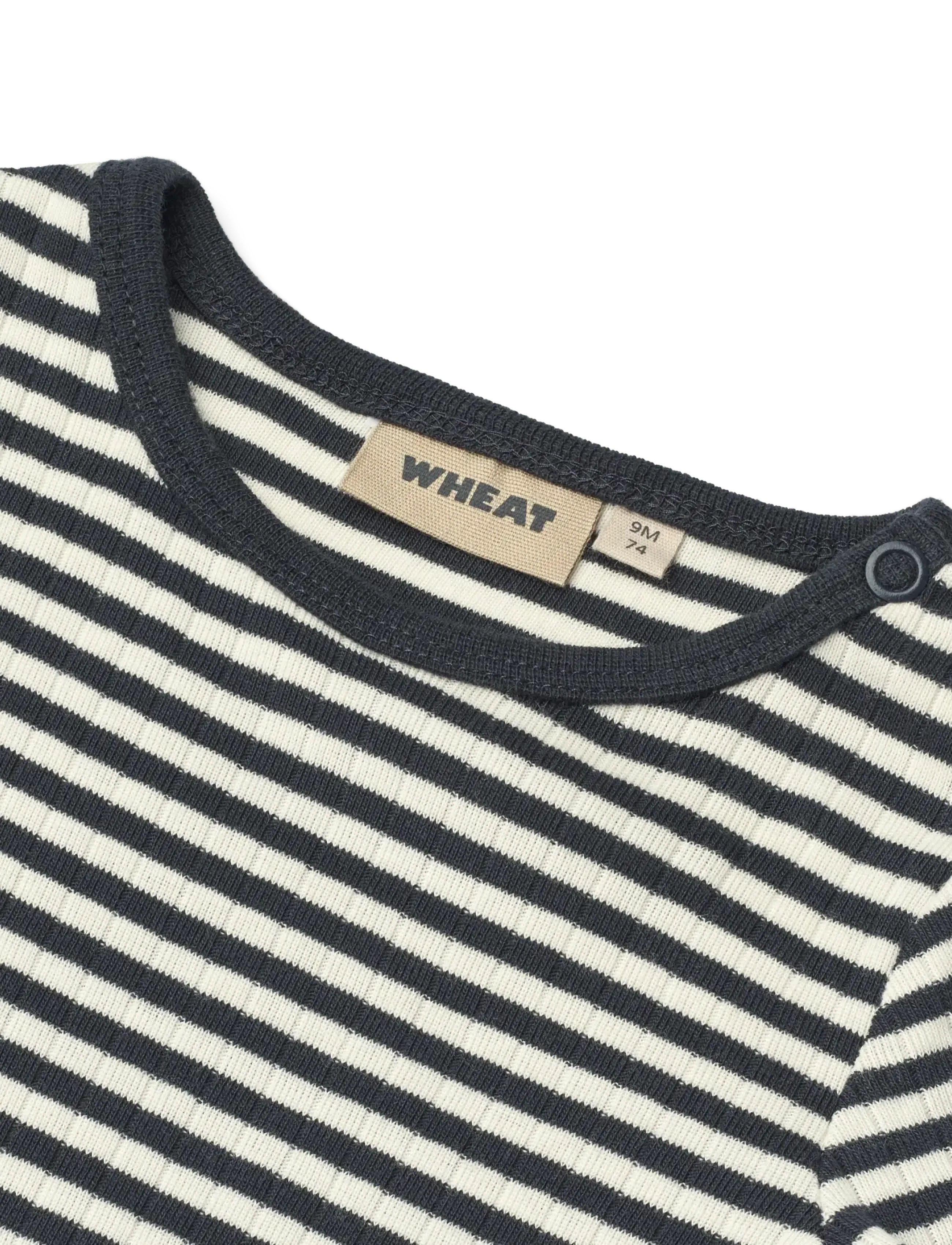 Wheat - Body S/S Edvald - madalaimad hinnad - navy rib stripe - 3