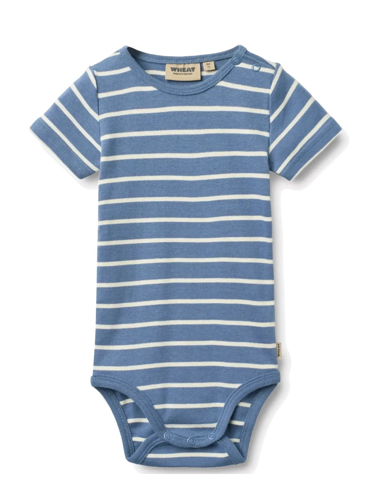 Wheat Body S/S Edvald - Kleidung - BLUE STRIPE / blue