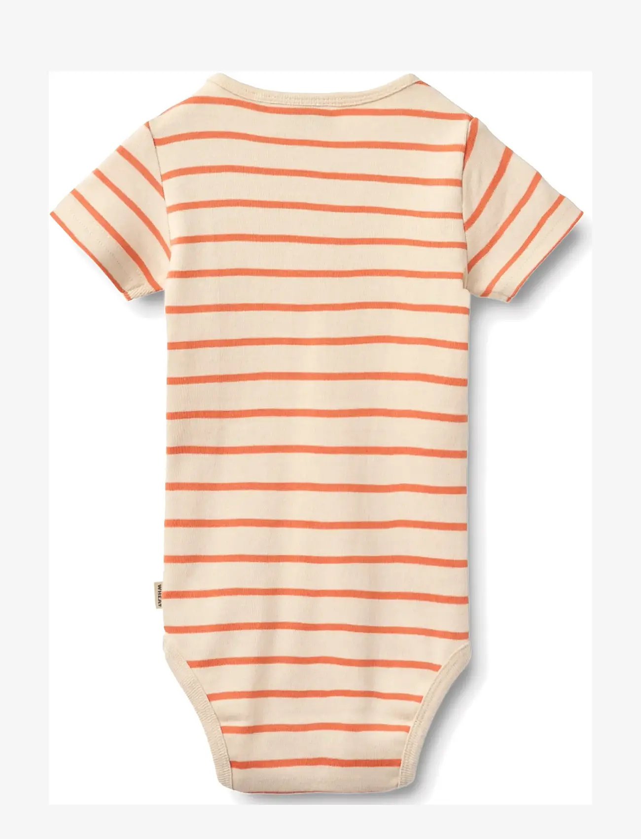 Wheat - Body S/S Edvald - short-sleeved bodies - orange stripe - 1
