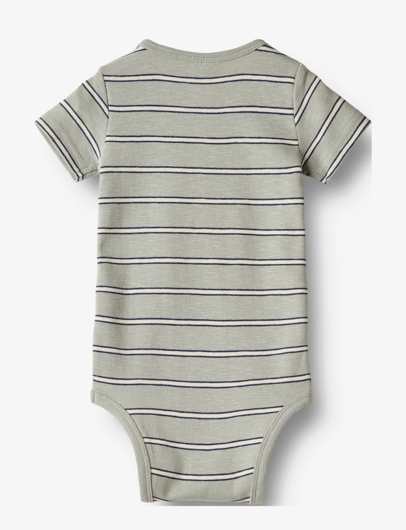 Wheat - Body S/S Edvald - sea mist stripe - 1