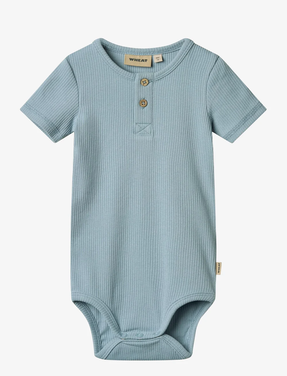 Wheat - Body S/S Magnus - kurzärmelige bodys - calm blue - 0
