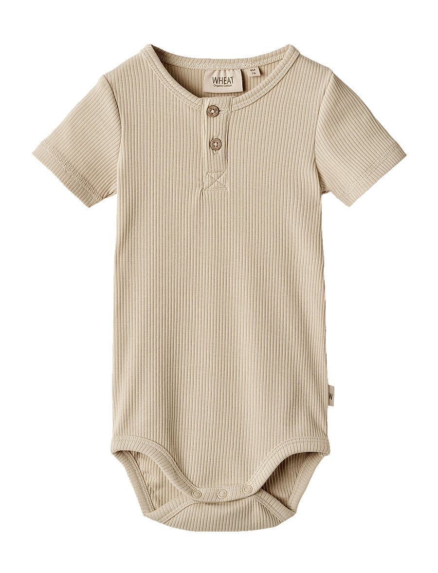 Wheat - Body S/S Magnus - kurzärmelige bodys - feather gray - 0