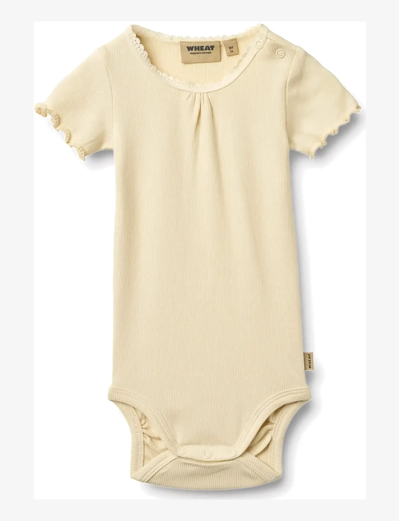 Wheat - Rib Body S/S Edna - kortærmede bodyer - barely apricot - 2