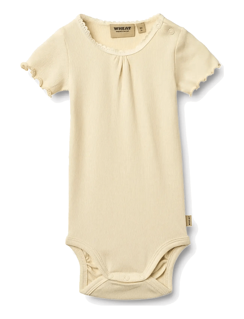 Wheat - Rib Body S/S Edna - kurzärmelige bodys - barely apricot - 2