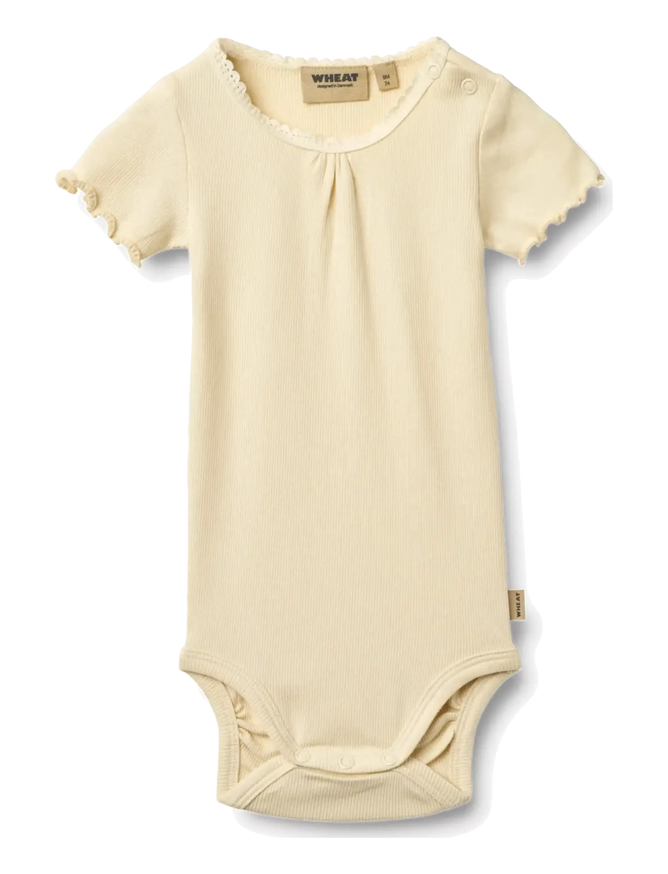 Wheat - Rib Body S/S Edna - lägsta priserna - barely apricot - 2