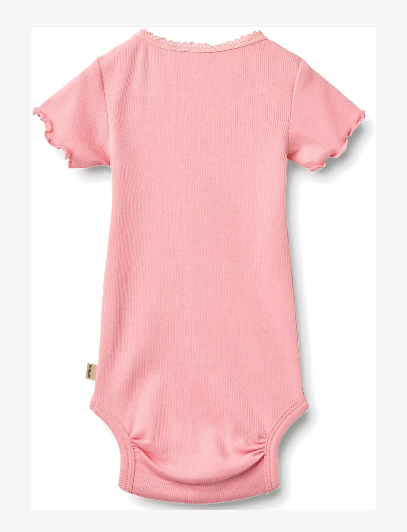 Wheat - Rib Body S/S Edna - kortærmede bodyer - bubblegum - 1