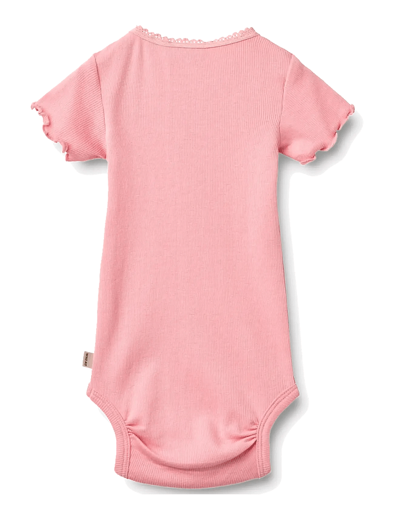 Wheat - Rib Body S/S Edna - kurzärmelige bodys - bubblegum - 1
