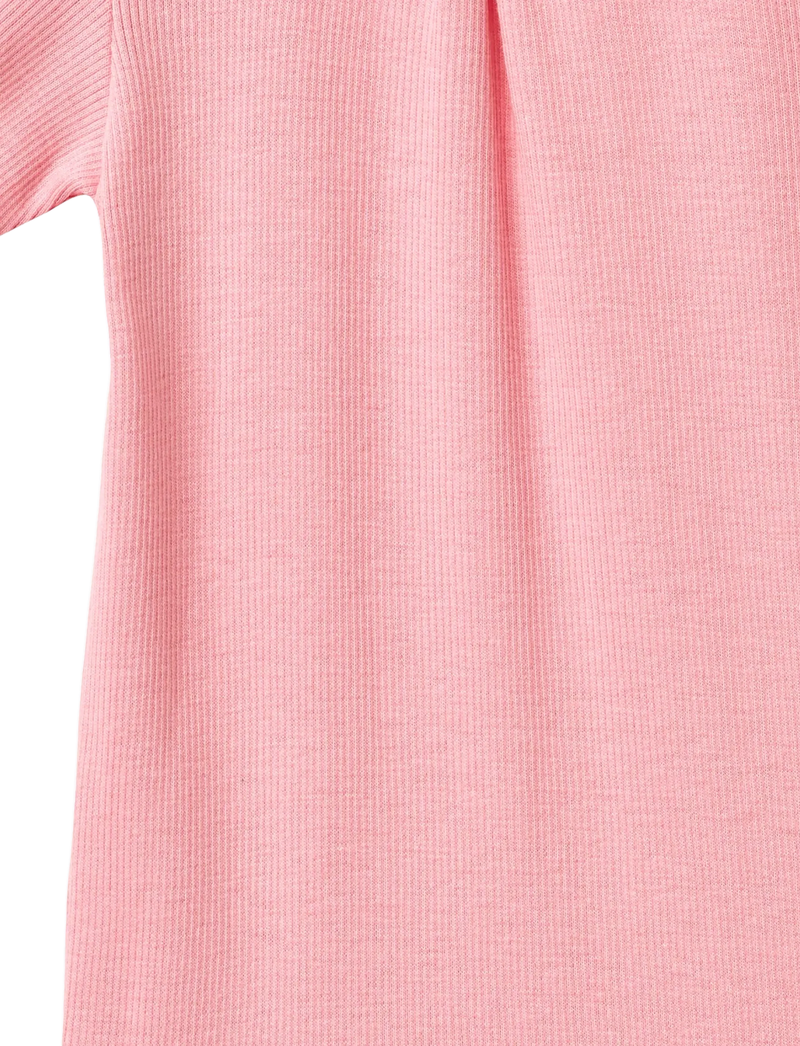 Wheat - Rib Body S/S Edna - kurzärmelige bodys - bubblegum - 3