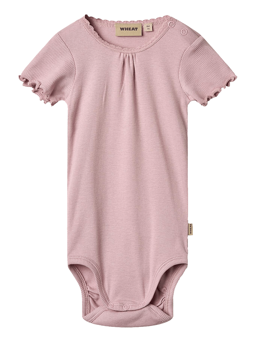 Wheat - Rib Body S/S Edna - kurzärmelige bodys - lavender mist - 0