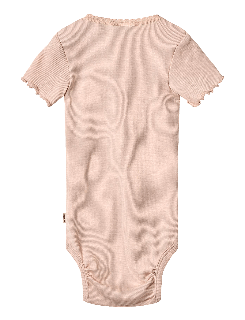 Wheat - Rib Body S/S Edna - kurzärmelige bodys - powder - 1