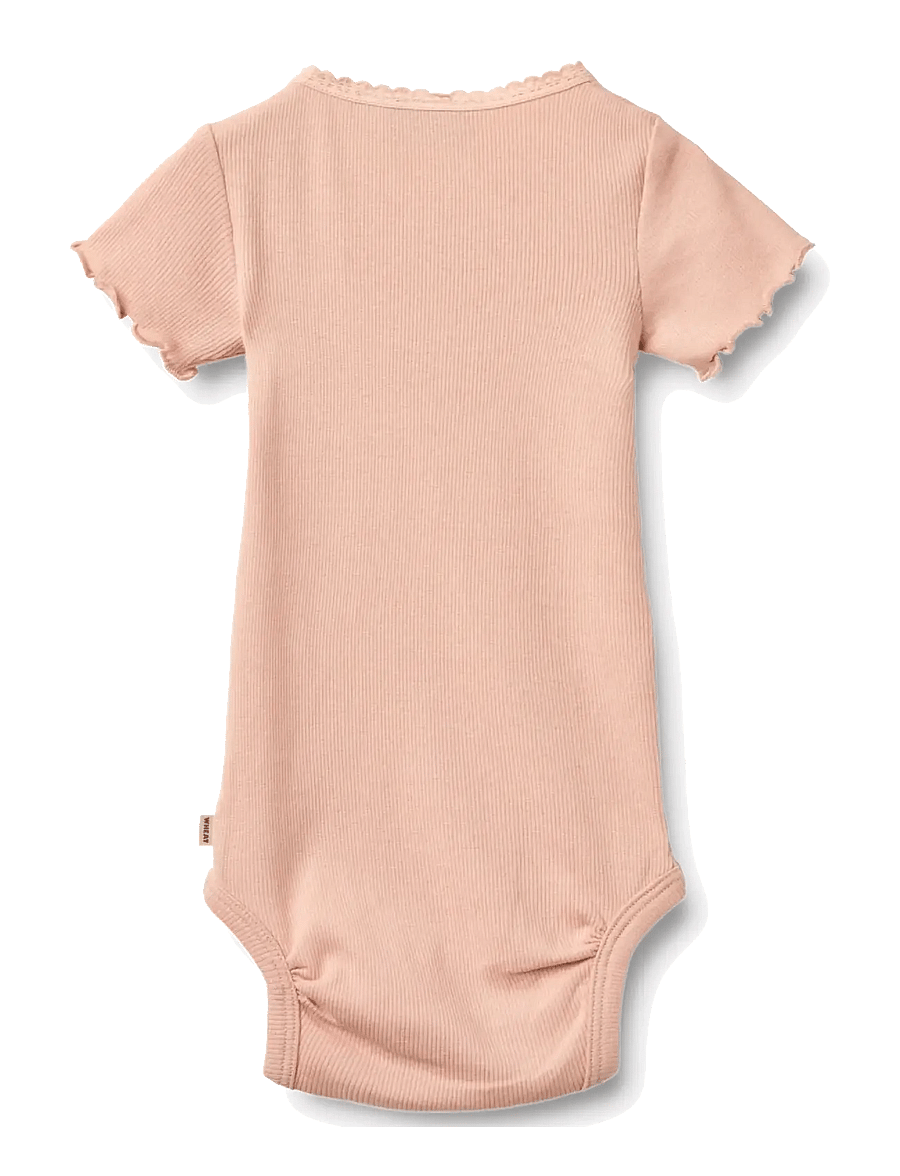 Wheat - Rib Body S/S Edna - kurzärmelige bodys - rose cloud - 1