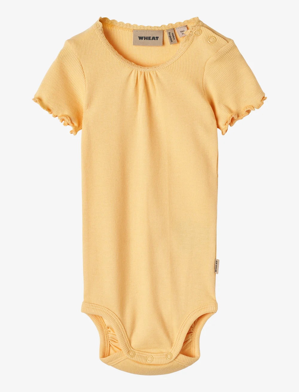 Wheat - Rib Body S/S Edna - kurzärmelige bodys - pale apricot - 0