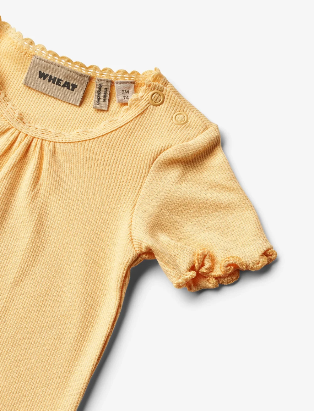 Wheat - Rib Body S/S Edna - kurzärmelige bodys - pale apricot - 2